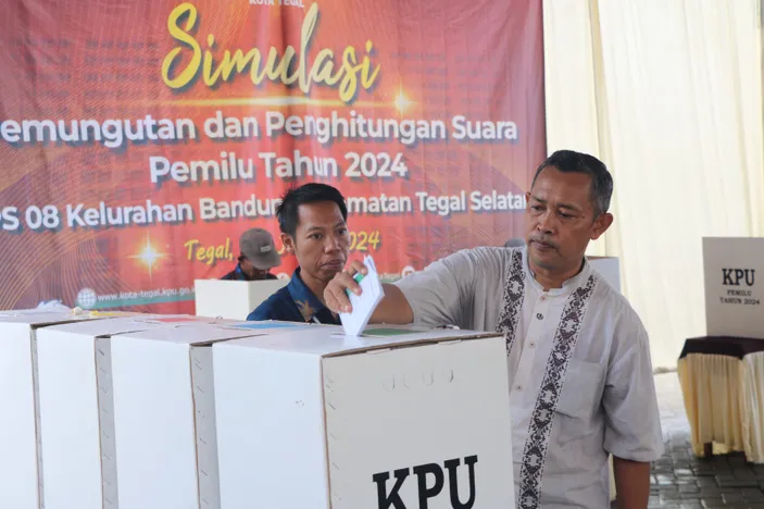 KPU Kota Tegal Gelar Simulasi Pemungutan Dan Penghitungan Suara Pemilu ...