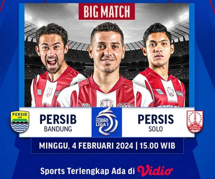 2 LINK Live Streaming Persib Bandung Vs Persis Solo, Nonton Siaran ...