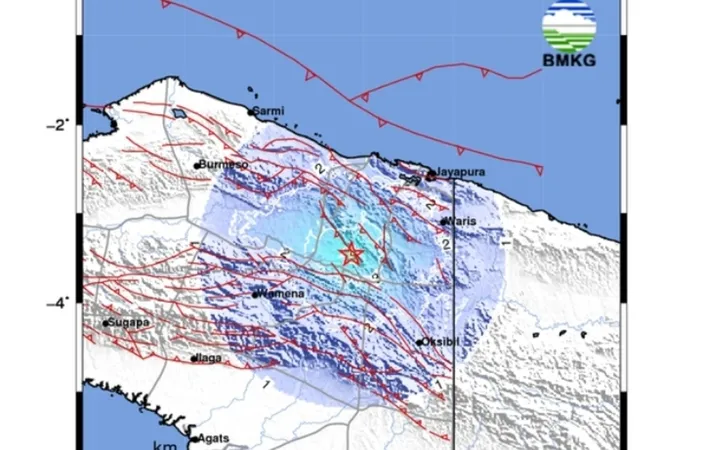 Gempa Terkini M4 8 Guncang Yalimo Papua Hari Ini 20 Februari 2024