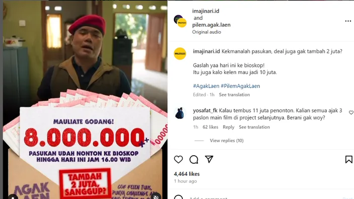 Ernest Prakasa Janji Penuhi Keinginan Warganet Jika Film Agak Laen ...