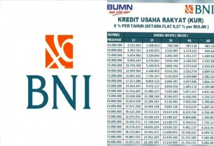 Tabel Angsuran Pinjaman Bank BNI Terbaru 2024 : Pahami Syarat Dan ...