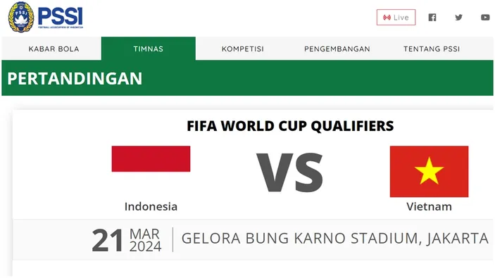 Link Live Streaming Timnas Indonesia Vs Vietnam Lengkap Jam Kick Off ...