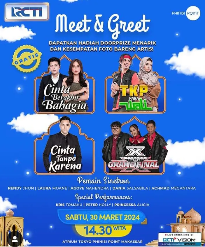 Meet & Greet Top 3 X Factor Indonesia 2024 dan Artis Sinetron RCTI ...