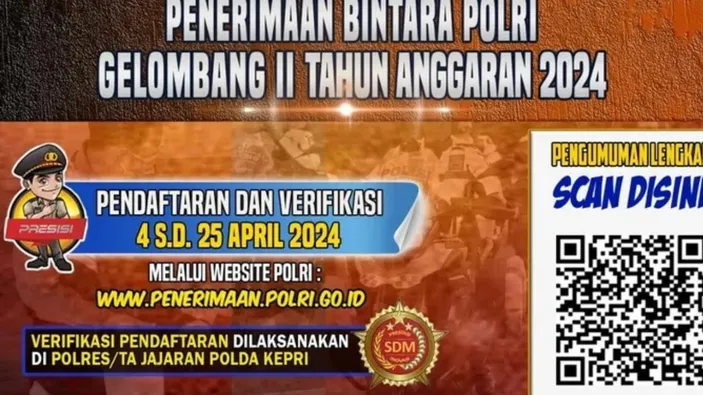 Pendaftaran Bintara Polri 2024 Dibuka Gelombang II, Ini Syarat ...