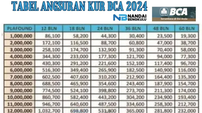 Simulasi Kur Bca Pinjaman Juta Untuk Modal Usaha Tanpa Jaminan