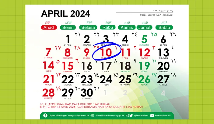 Kapan Lebaran Idul Fitri 2024? Inilah Jadwal Lebaran Menurut ...