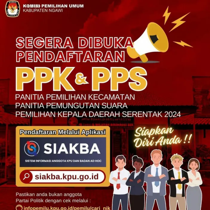 Kpu Ngawi Membuka Rekrutmen Ppk Dan Pps Untuk Pilkada Serentak 2024