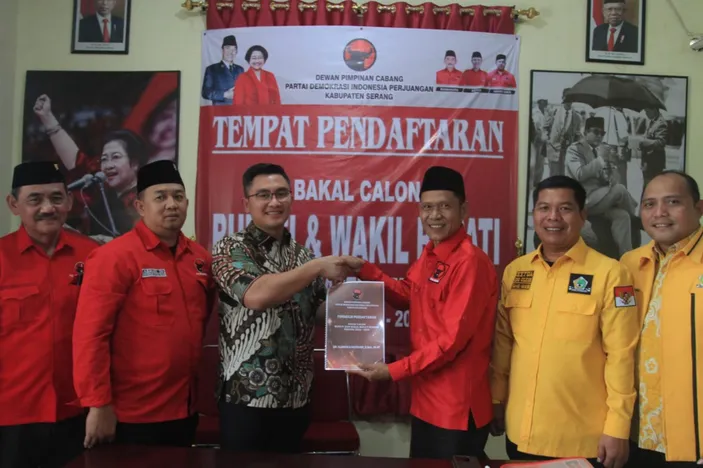 Pilkada Kabupaten Serang 2024: Andika Hazrumy Daftar Di PDI Perjuangan ...