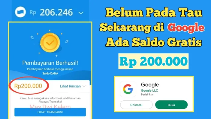 Klik Link Dana Kaget Dapatkan Saldo Dana Gratis Rp 200000 Hari Ini