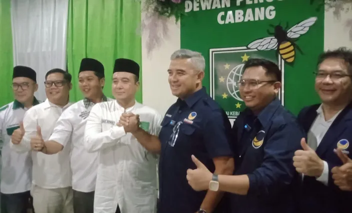 2 Calon Wali Kota Bandung Erwin Dan Farhan Bertemu Jadi Sinyal Koalisi