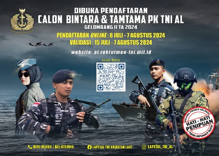 Segera Daftar, TNI AL Buka Lowongan Kerja Terbaru, Cek Syarat Dan Link ...