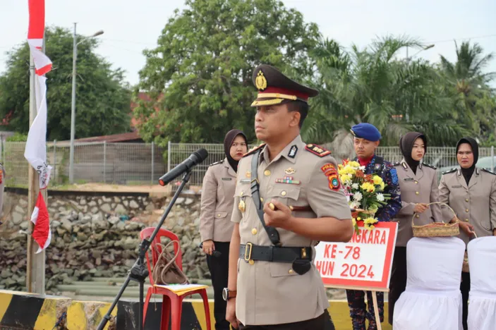 Polres Bangka Selatan Gelar Upacara Tabur Bunga Peringati HUT ...