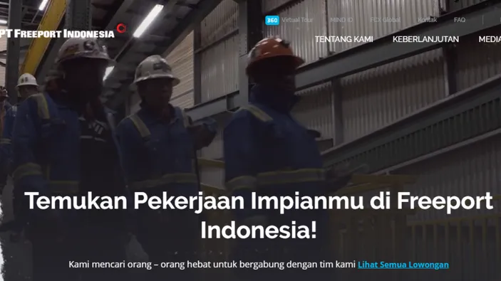 Info Lowongan Kerja Juli 2024: Freeport Buka Loker Untuk Lulusan S1 ...