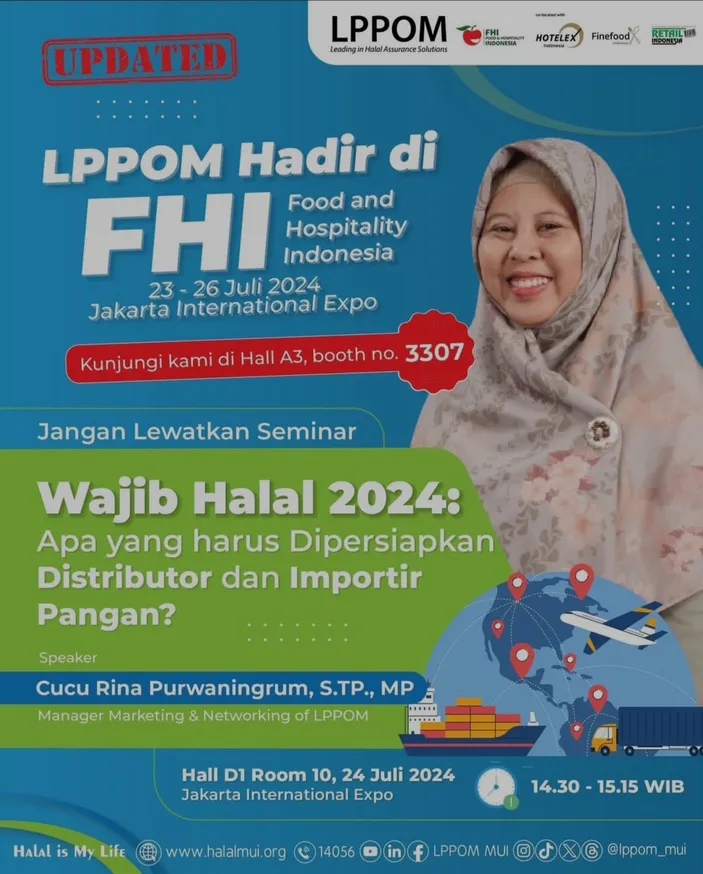 Mau Konsultasi Tentang Sertifikat Halal dan Ikut Seminar dari LPPOM MUI ...