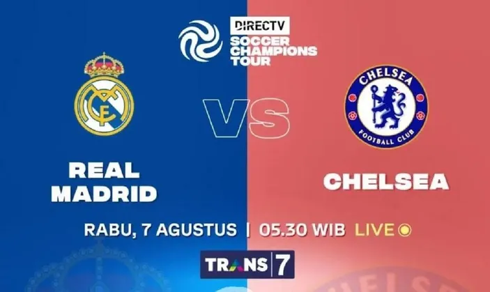 NONTON DI SINI! Link Live Streaming Real Madrid Vs Chelsea Friendly ...