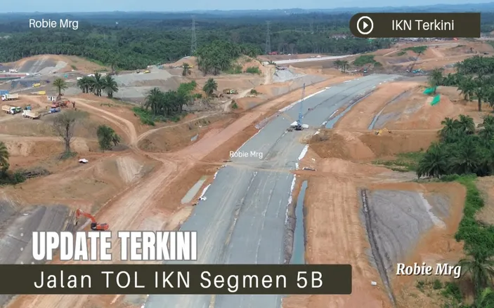 Progres Pembangunan Jalan Tol Ibu Kota Nusantara 'IKN' Seksi 6B Dan 6C ...