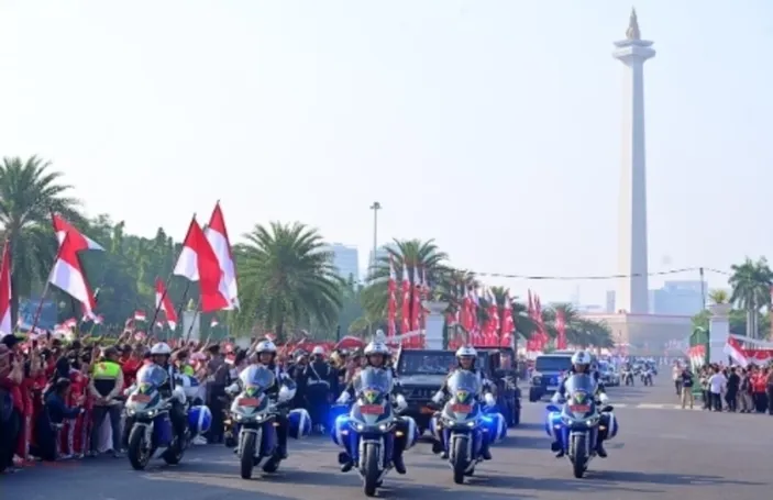 Kirab Bendera Merah Putih Dan Teks Proklamasi Dari Monas Ke IKN ...