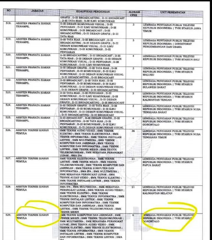 Rincian Formasi CPNS Kominfo 2024, Ada Formasi Lulusan SMA dan SMK