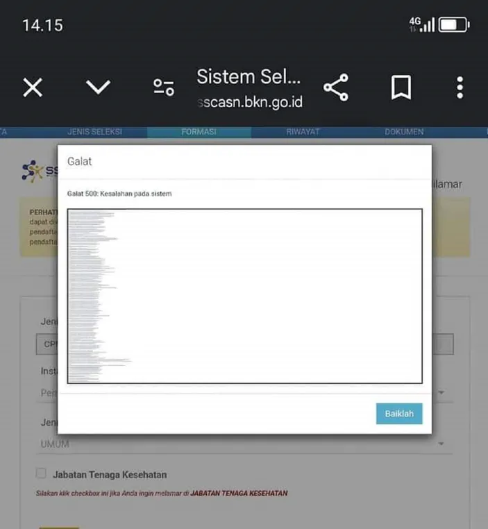 Lagi Daftar CPNS 2024 Di Akun SSCASN BKN Mengalami Webcam Error, Begini ...