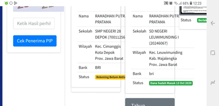 Cara Melihat PIP Kemdikbud 2024 Sudah Cair Atau Belum, Data SK ...