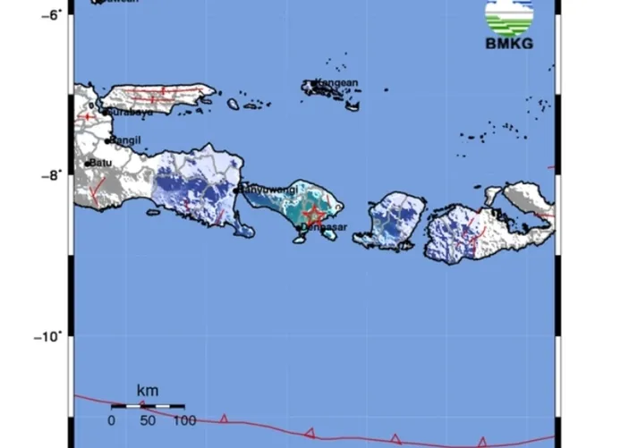 Gempa Terkini 2 Menit Yang Lalu Guncang Gianyar Bali M4 9 Dirasakan