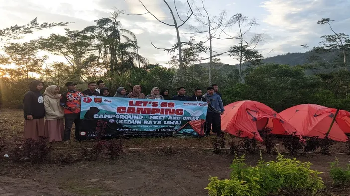 Brida Lampung Barat Uji Coba Camping Ground KRL Liwa Bersama Mahasiswa UIN Lampung