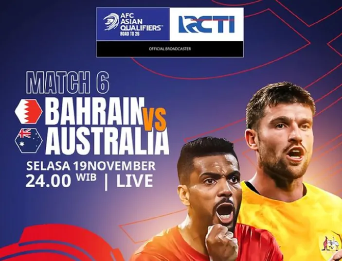 2 Link Live Streaming Bahrain vs Australia GRATIS di RCTI, Nonton