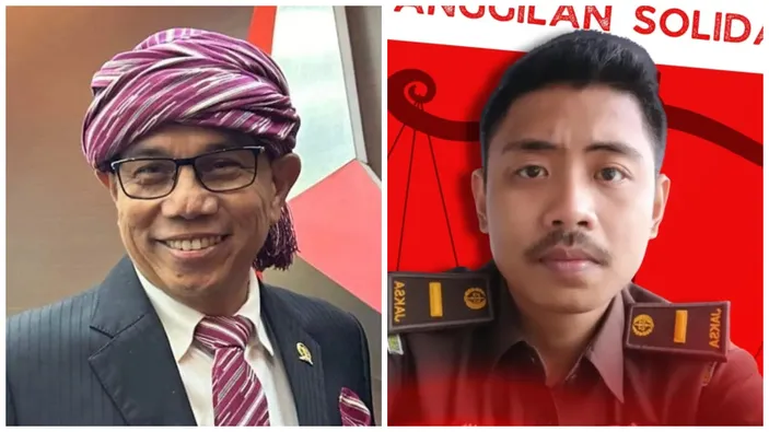 Anggota DPR Hinca Panjaitan (kiri) yang tak senang dengan cara jaksa Jovi Andrea Bachtiar (kanan) yang vokal di TikTok, Hinca dikejam publik. Kolase foto Instagram @hincaippandjaitanxiii dan Instagram @joviandreeabachtiar