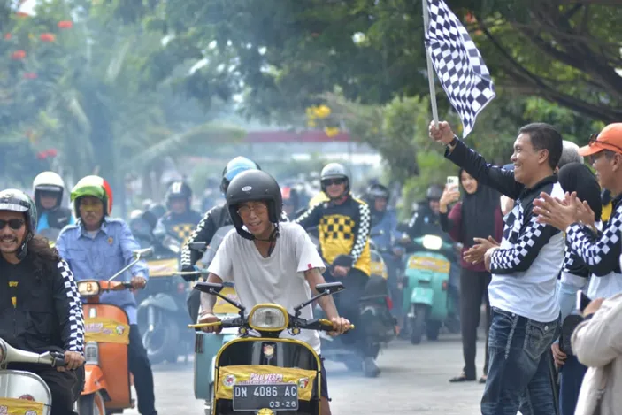 Polda Sulteng Gelar Palu Vespa Brotherhood 2024 Pererat Silaturahmi