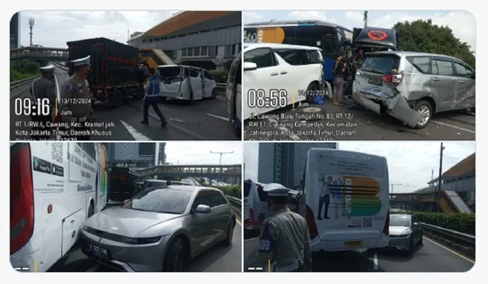 Kecelakaan Tol Cawang, Jasa Marga Pastikan Keselamatan Pengguna Jalan ...