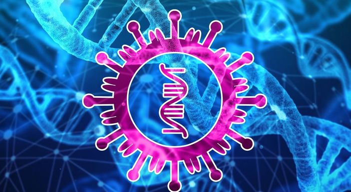 Ilustrasi virus corona.