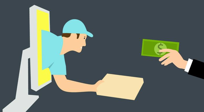Ilustrasi kurir COD e-commerce. Sistem COD yang diberlakukan oleh sejumlah pasar digital kembali memakan 'korban' kurir yang diborgol oleh seorang pembeli.