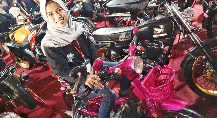 Salah satu peserta Honda Modif Contest