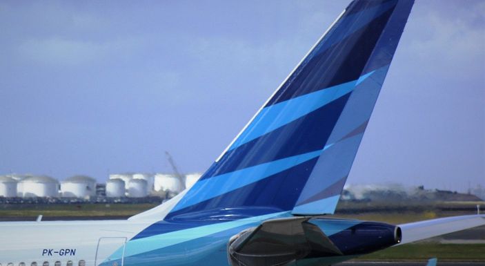 Ilustrasi. Kabar PT Garuda Indonesia (Persero) Tbk mengalami kebangkrutan diluruskan pemerintah.