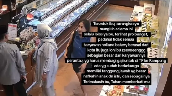 Viral Wanita Curi Lapis Legit Holland Bakery Seharga Rp260 Ribu: Gaya Elit, Ekonomi Sulit!