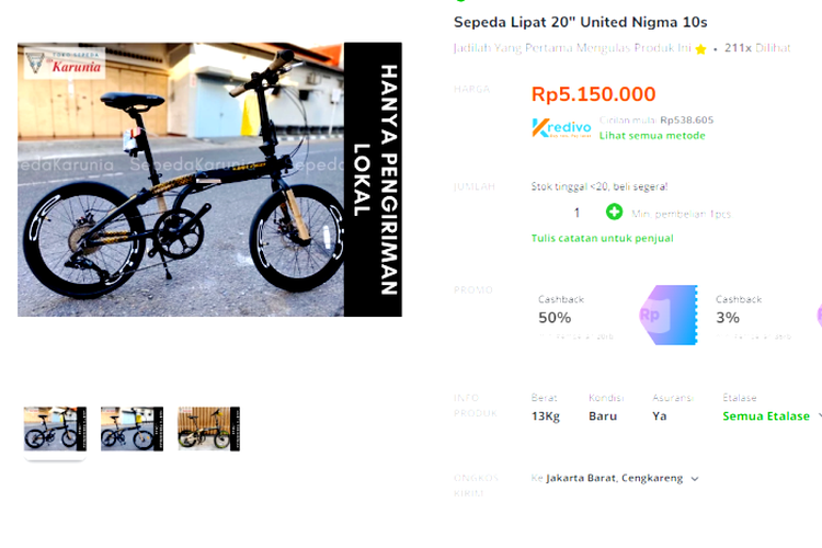  UNITED  Nigma  10 Speed Sepeda  Lipat yang Bikin Nyaman di 