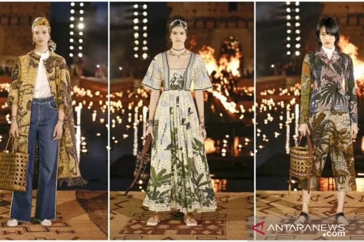 Intip Keindahan Batik  Diantara Koleksi Dior dan Louis 