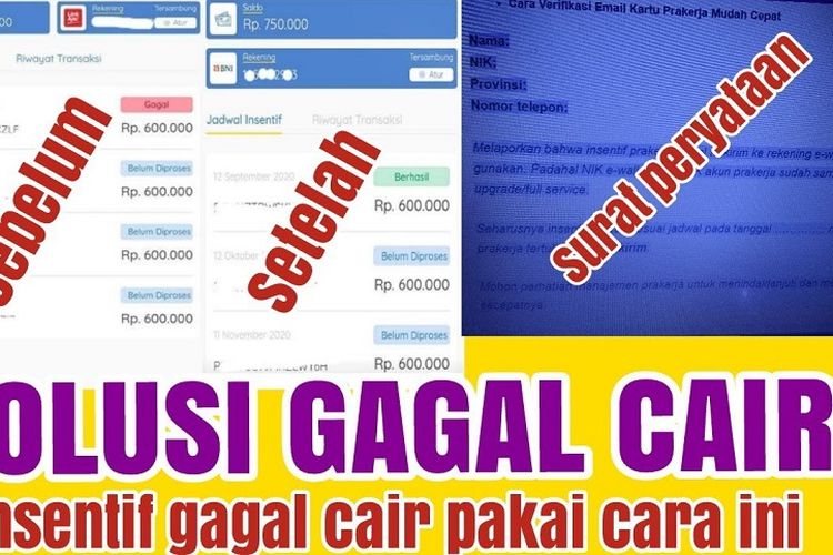 Insentif Kartu Prakerja Gagal Cair Ini Dia Penyebabnya Sekaligus Solusinya Portal Surabaya