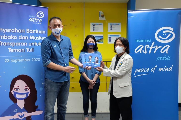 Astra Bagikan 250 Masker Bagi Teman Teman Tuli Galamedia News