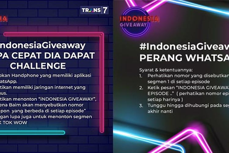 Jadwal Trans 7 Senin 19 Oktober 2020 Ada Indonesia Giveaway Ovj Dan The Police Seputar Lampung