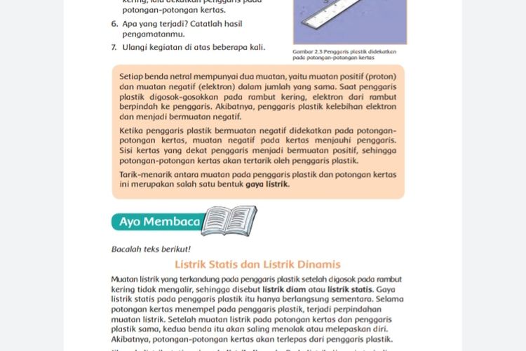 Kunci Jawaban Tema 7 Kelas 4 Halaman 53 54 55 56 Subtema 2 Pembelajaran 2 Tentang Gaya Listrik Statis Dinamis Metro Lampung News