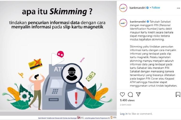 Maraknya Kejahatan Perlu Waspada Berikut Cara Hindari Kejahatan Skiming ...