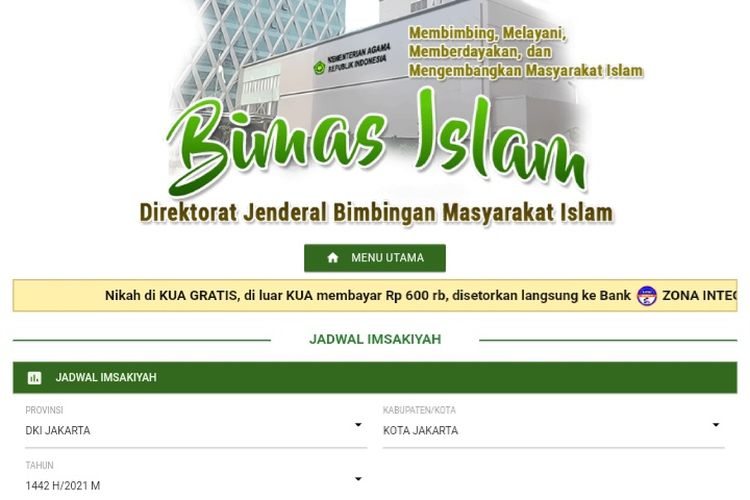 Jadwal Imsakiyah Ramadhan 2021 Kemenag Semarang dan ...