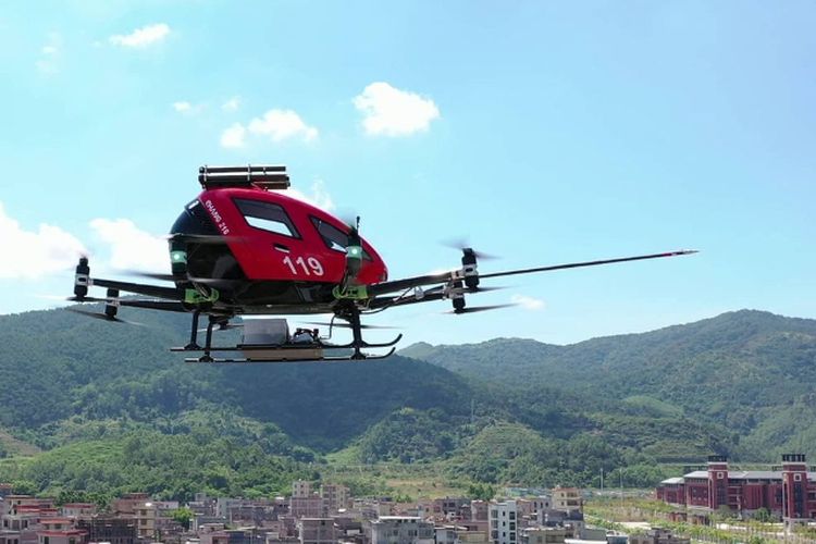 EHang 216, a flying car made in China that will become an air taxi in Indonesia