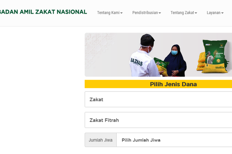 Cara Bayar Zakat Fitrah Online Di Baznas Lengkap Jumlah Zakat Yang