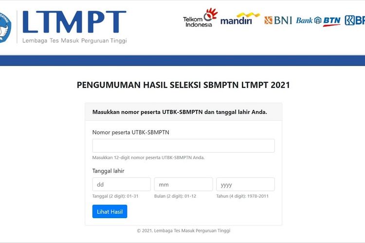 Cek Skor Nilai Utbk 2021 Dan Cara Download Sertifikat Sbmptn 2021 Untuk