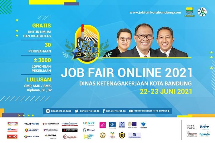 Link dan Cara Daftar Job Fair Online Kota Bandung yang ...