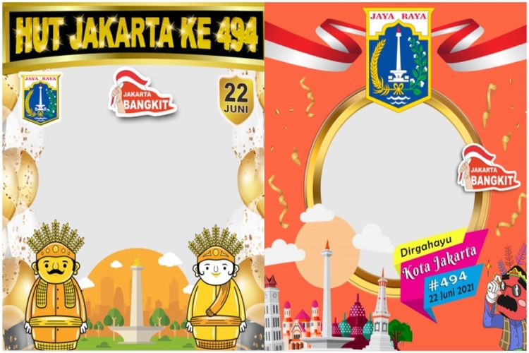 Kumpulan Kartu Ucapan HUT DKI Jakarta 2021 ke 494, Rayakan ...