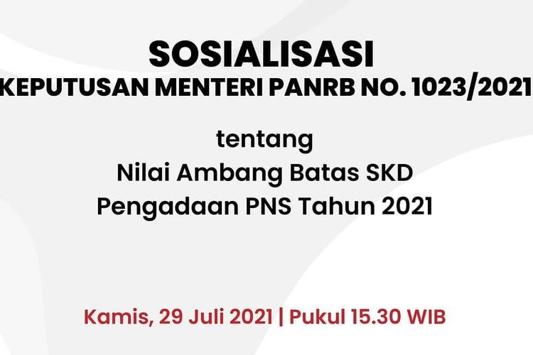 Passing Grade CPNS 2021, Simak Batas Nilai Ambang Batas SKD: TIU, TWK ...