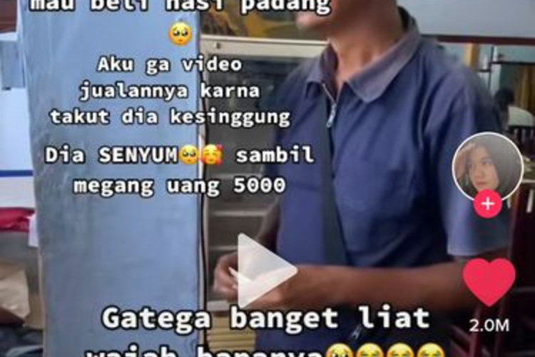 Video Beli Nasi Padang Dengan Uang Rp5000 Viral Bapak Ini Dapat Donasi Rp100 Juta Dalam Dua 8002